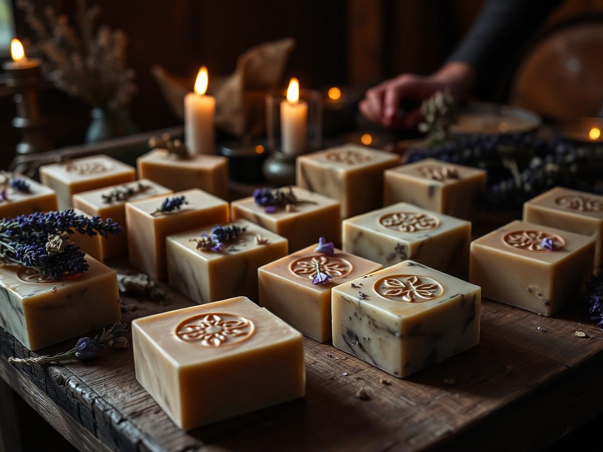 Elven alchemist's soap-crafting table